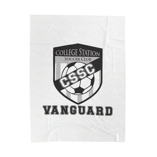 College Station Soccer Club Vanguard Velveteen Plush Blanket w/Custom Name Option