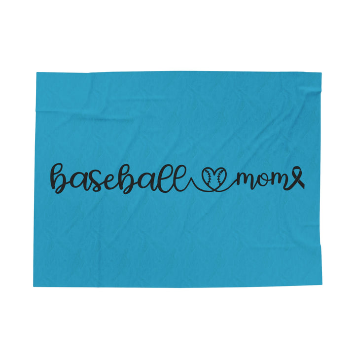 Cancer Collection Pick Your Sport Mom Ribbon & Heart Plush Blanket