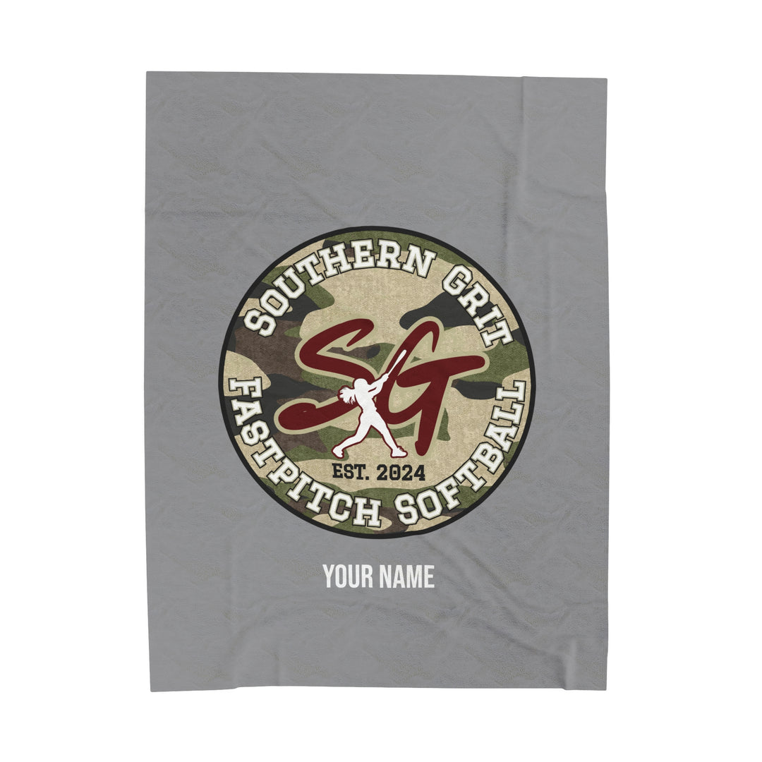 Southern Grit Velveteen Plush Blanket