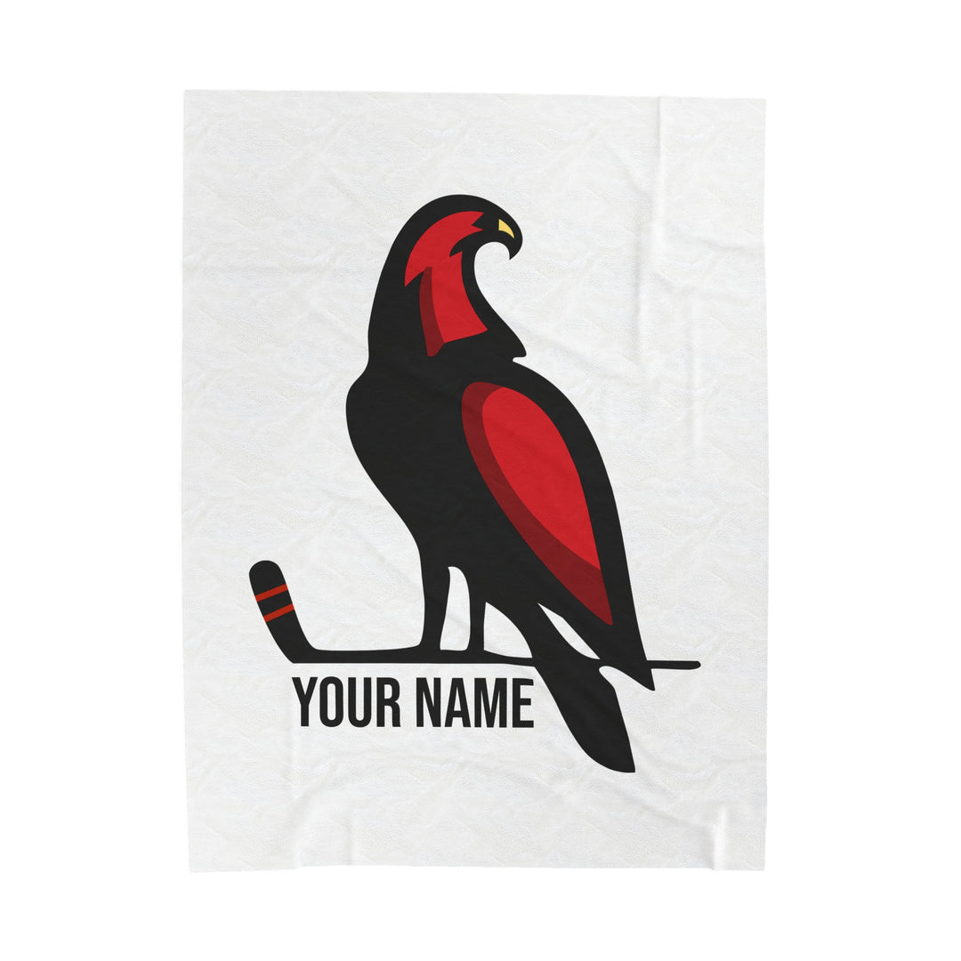 Wheeling Lightningbirds Velveteen Plush Blanket - Bird Logo Only