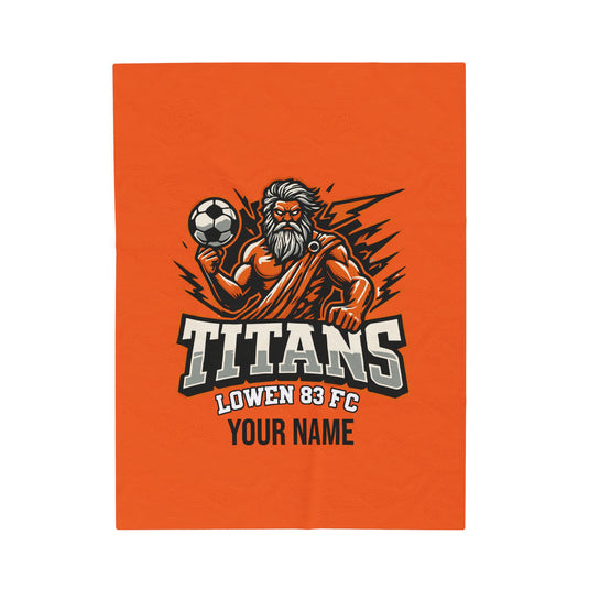 SBL Titans Velveteen Plush Blanket