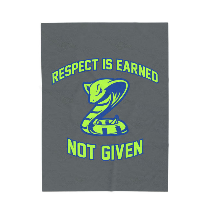 Court House Cobras Velveteen Plush Blanket - Respect Design