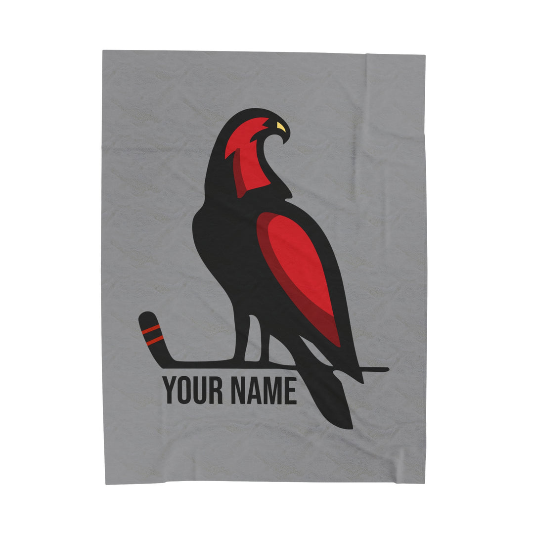 Wheeling Lightningbirds Velveteen Plush Blanket - Bird Logo Only
