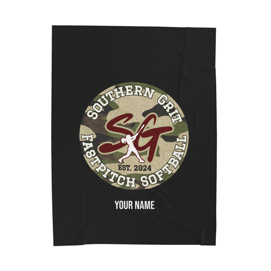 Southern Grit Velveteen Plush Blanket