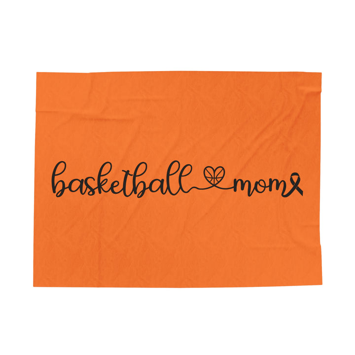 Cancer Collection Pick Your Sport Mom Ribbon & Heart Plush Blanket