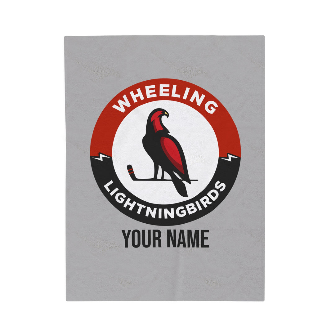 Wheeling Lightningbirds Velveteen Plush Blanket