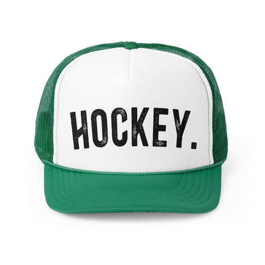 Hockey Rustic Design Trucker Hat