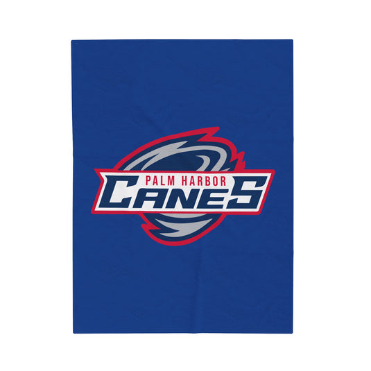 Palm Harbor Lady Canes Velveteen Plush Blanket