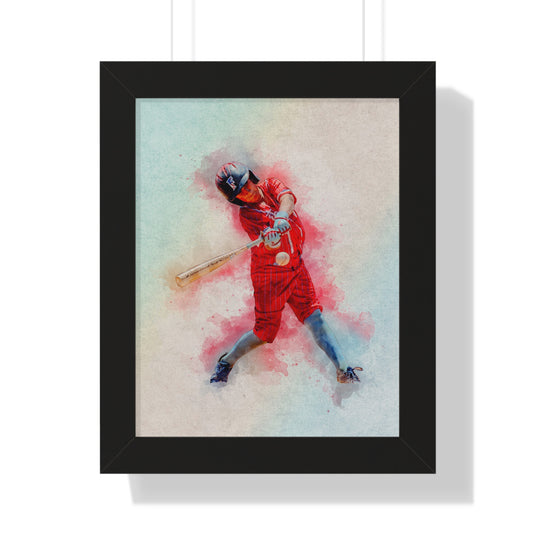 Offside Sports Photography Framed Vertical Poster