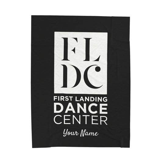 First Landing Dance Center Velveteen Plush Blanket