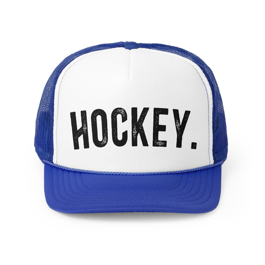 Hockey Rustic Design Trucker Hat