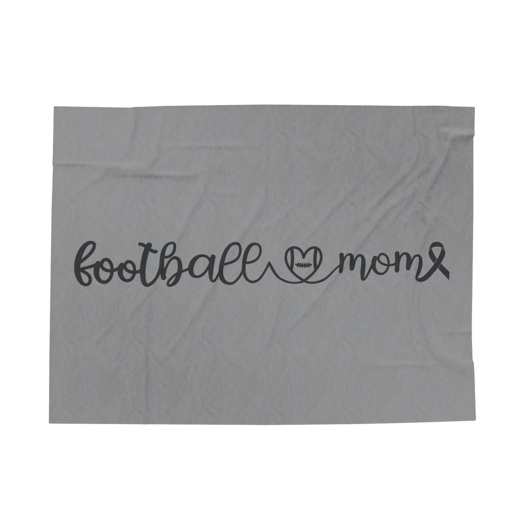 Cancer Collection Pick Your Sport Mom Ribbon & Heart Plush Blanket