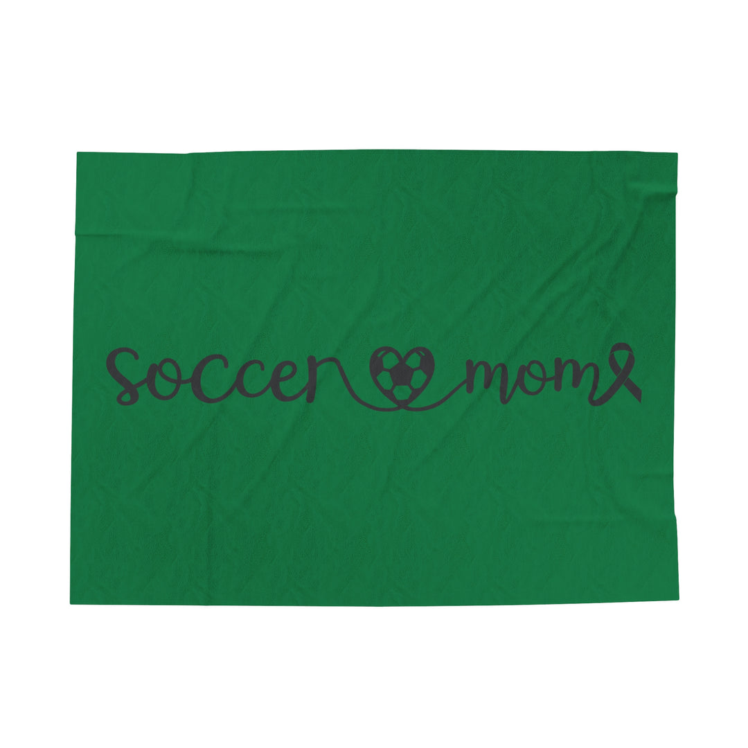 Cancer Collection Pick Your Sport Mom Ribbon & Heart Plush Blanket