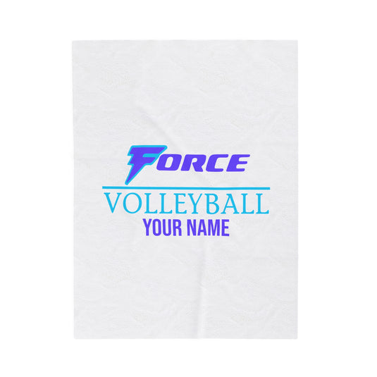 Force Volleyball Club Velveteen Plush Blanket