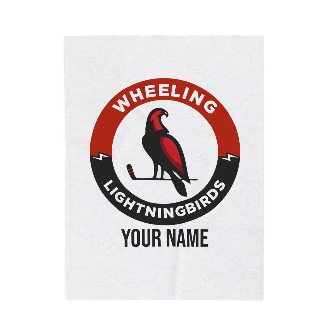 Wheeling Lightningbirds Velveteen Plush Blanket