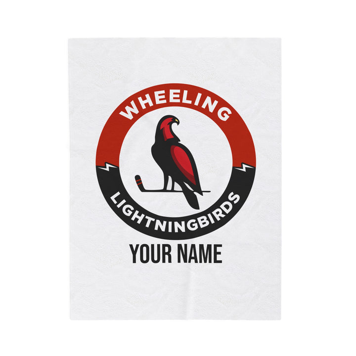 Wheeling Lightningbirds Velveteen Plush Blanket