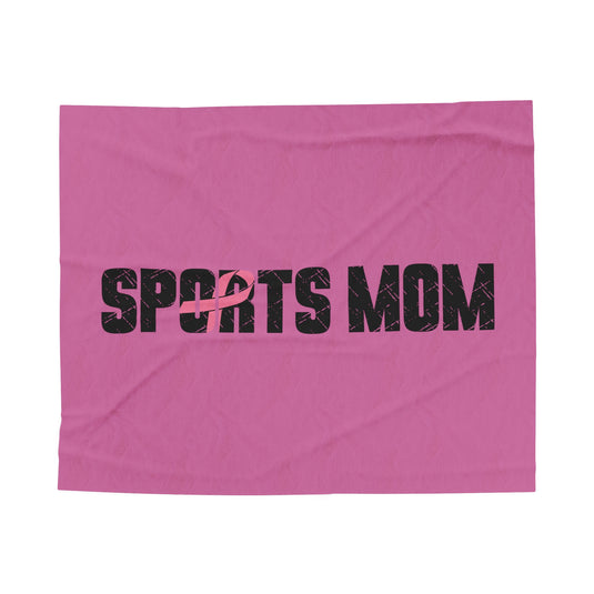 Cancer Ribbon Pick Your Sport Plush Blanket