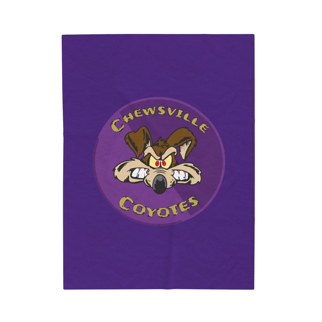 Chewsville Coyotes Velveteen Plush Blanket
