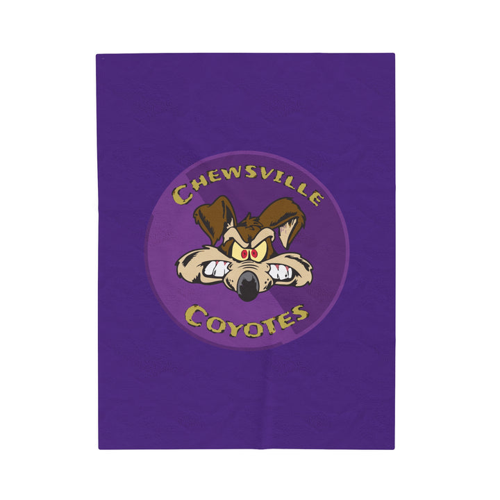 Chewsville Coyotes Velveteen Plush Blanket