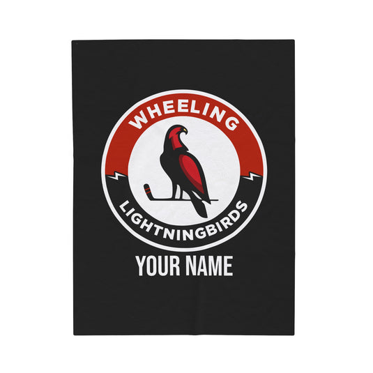 Wheeling Lightningbirds Velveteen Plush Blanket