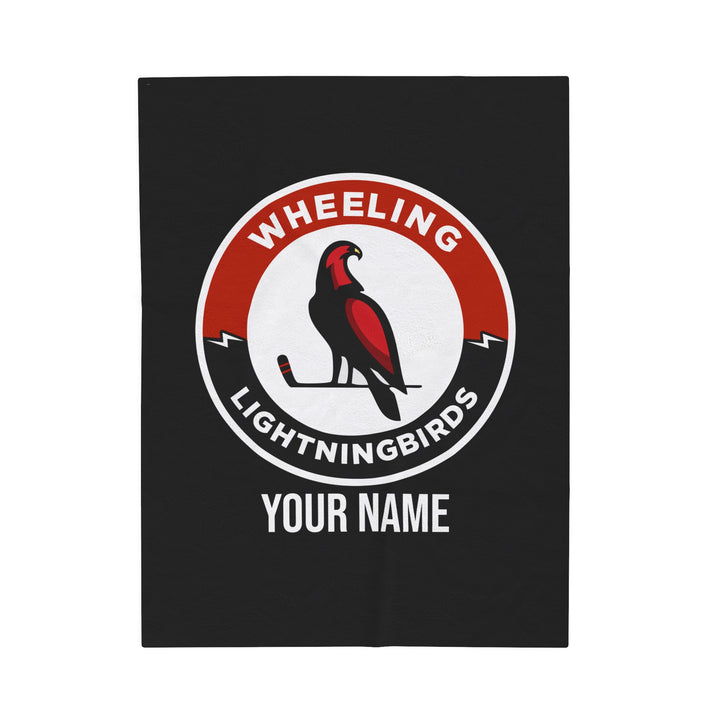 Wheeling Lightningbirds Velveteen Plush Blanket