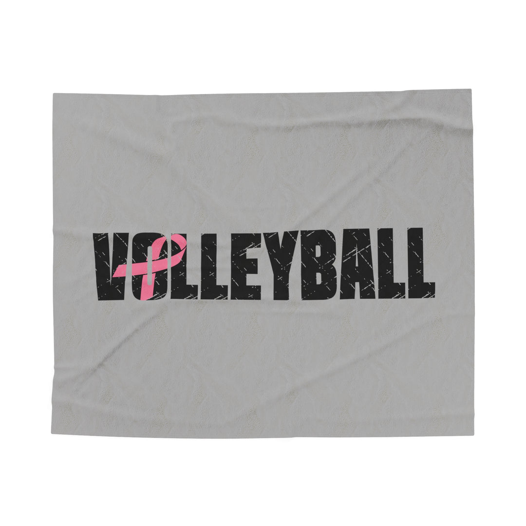 Cancer Ribbon Pick Your Sport Plush Blanket