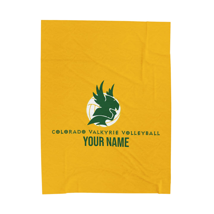 Colorado Valkyrie Volleyball Club Velveteen Plush Blanket