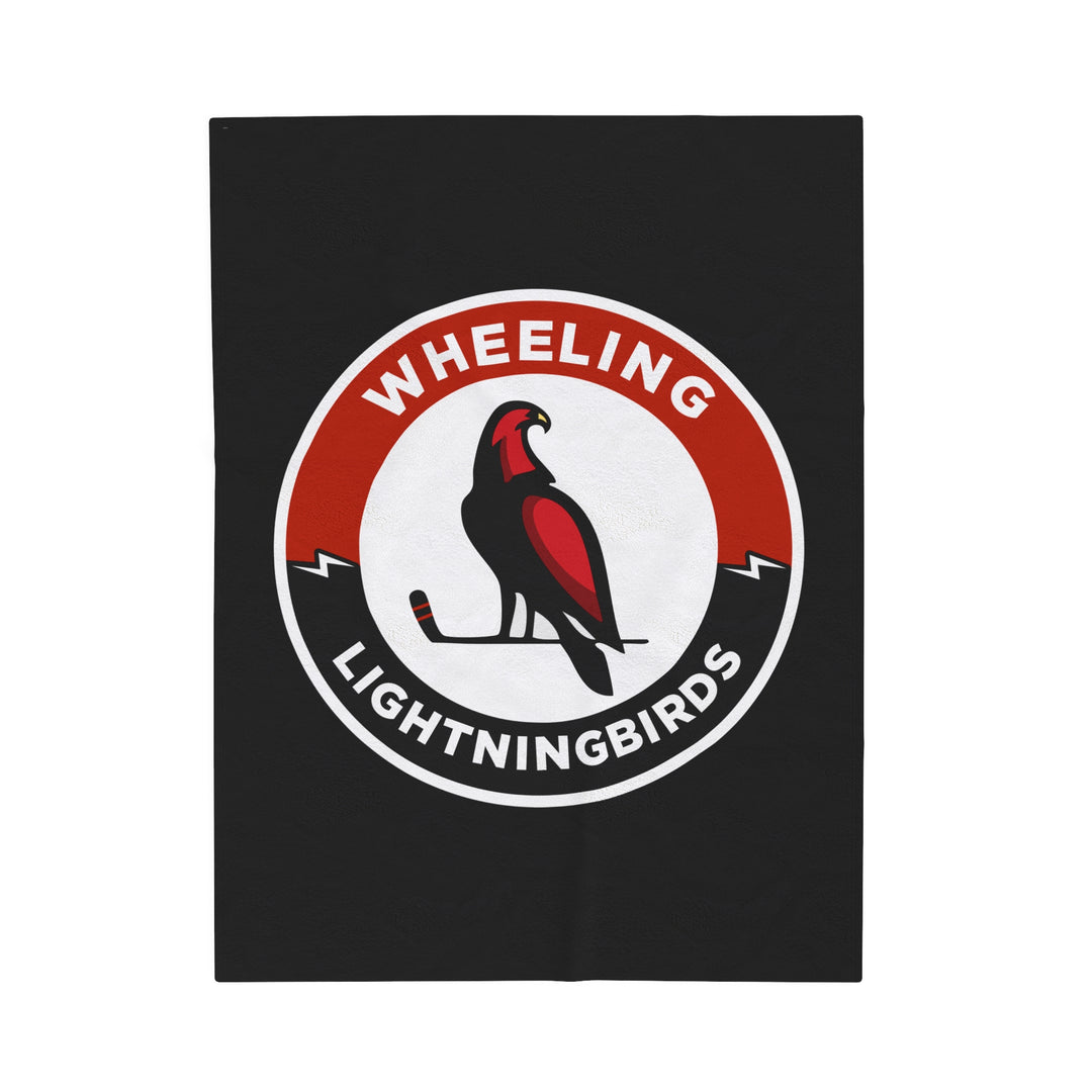 Wheeling Lightningbirds Velveteen Plush Blanket