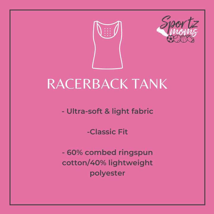 Cancer Collection Pick Your Sport Mom Ribbon & Heart Adult Women's Racerback Tank