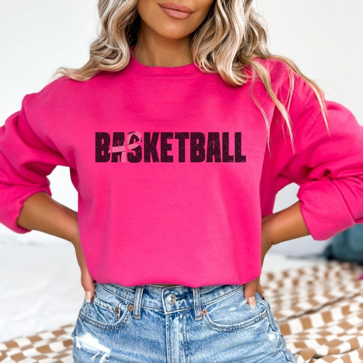 Cancer Ribbon Pick Your Sport Adult Unisex Crewneck Sweatshirt