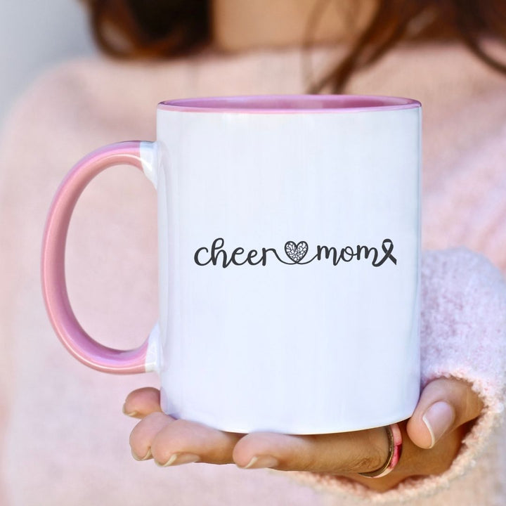 Cancer Collection Pick Your Sport Mom Ribbon & Heart 11oz Accent Mug