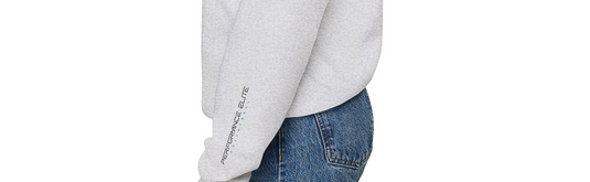 Performance Elite Volleyball Adult Unisex Basic Crewneck Sweatshirt w/Logo on Left Sleeve