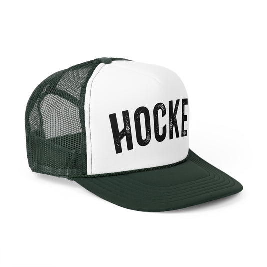 Hockey Rustic Design Trucker Hat