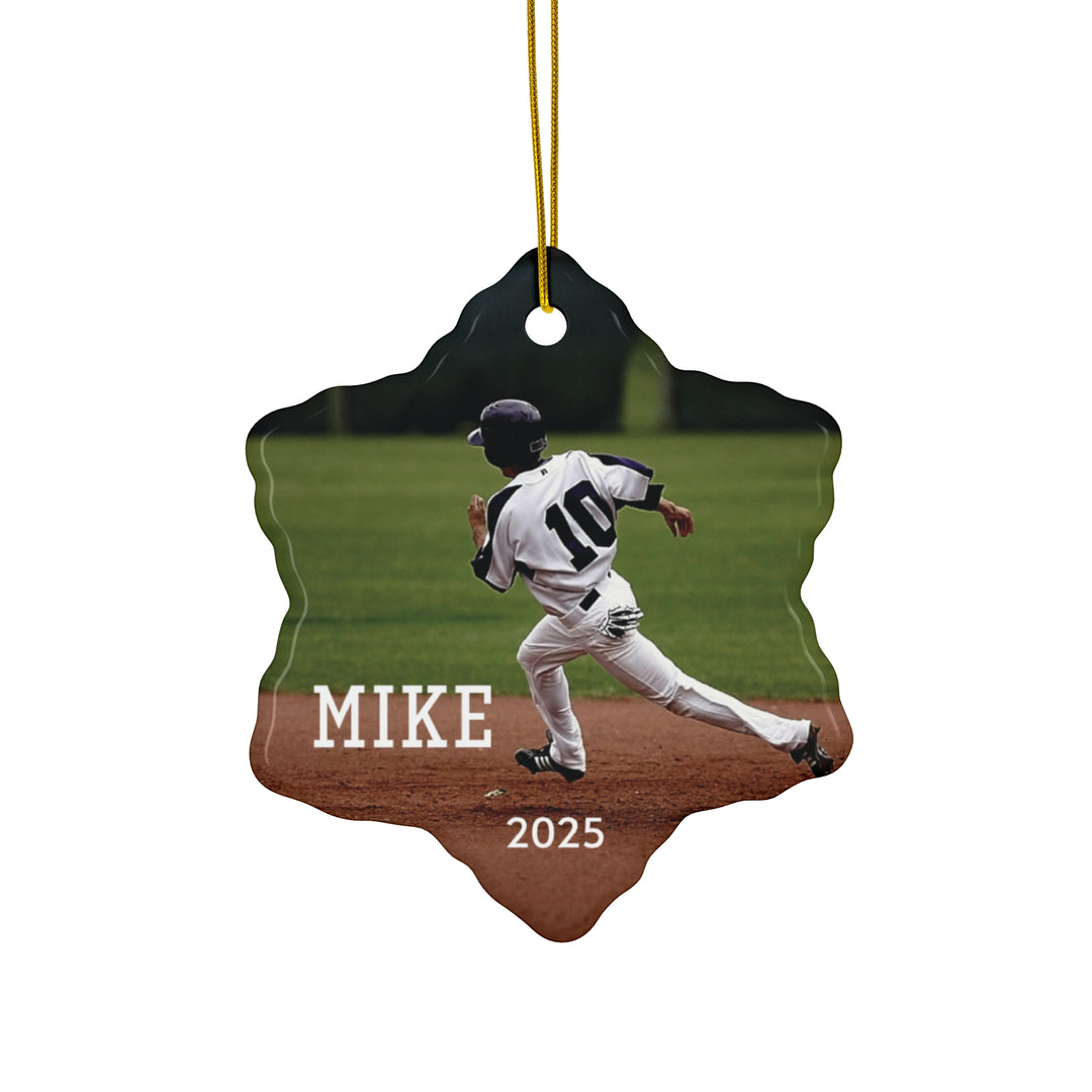 Custom Picture Ceramic Ornament - No Effect