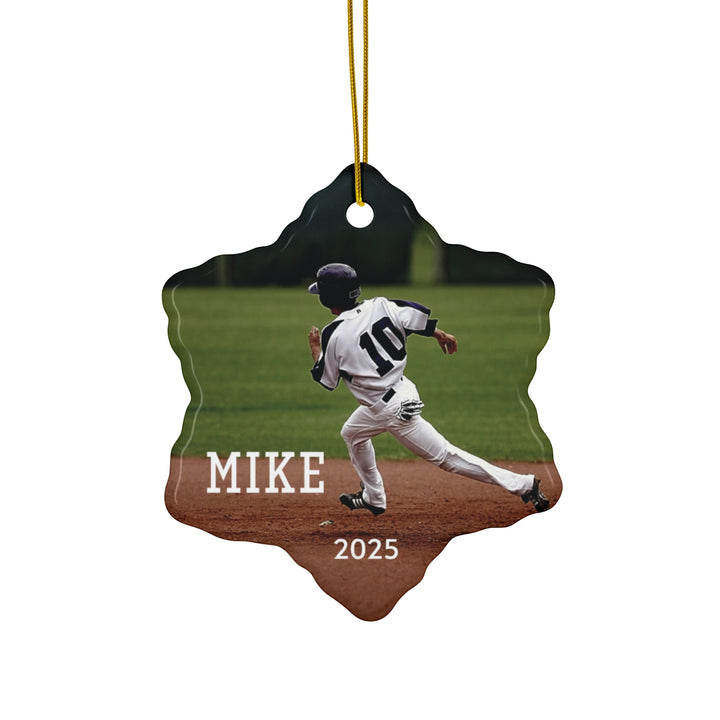 Custom Picture Ceramic Ornament - No Effect