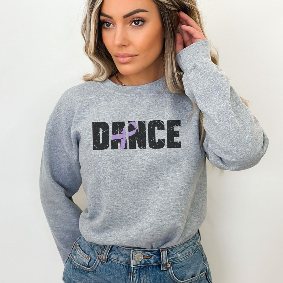 Cancer Ribbon Pick Your Sport Adult Unisex Crewneck Sweatshirt