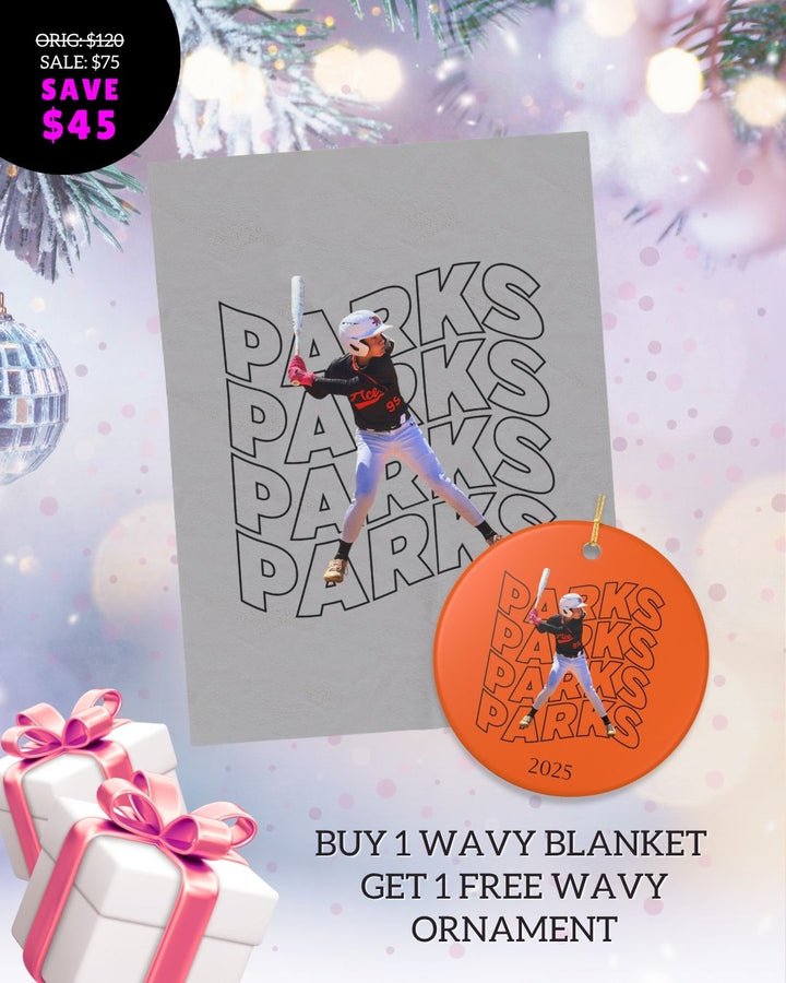 Buy a Wavy Blanket Get a Free Wavy Ornament