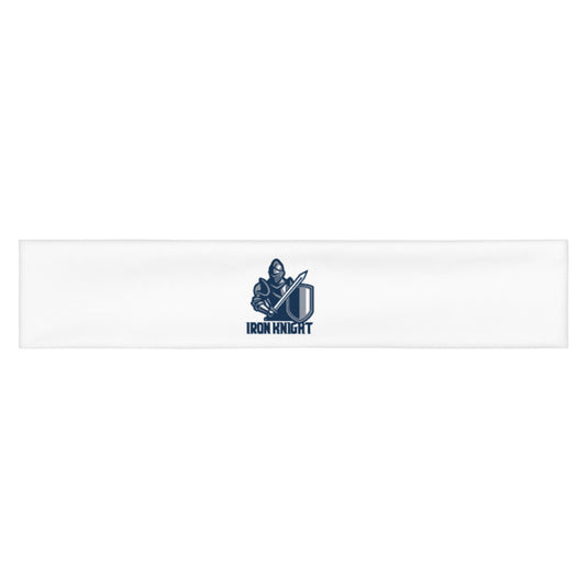 Iron Knights Moisture Wicking Headband White w/Knight Logo