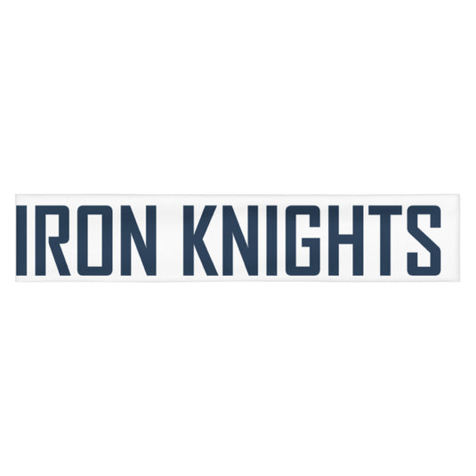 Iron Knights Moisture Wicking Headband White w/Text Only