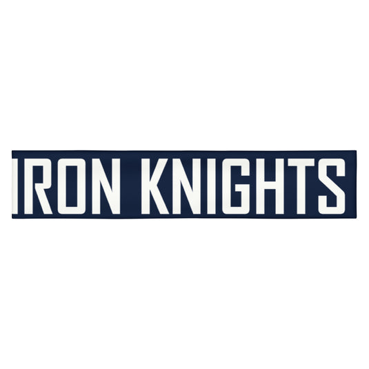 Iron Knights Moisture Wicking Headband Navy w/Text Only