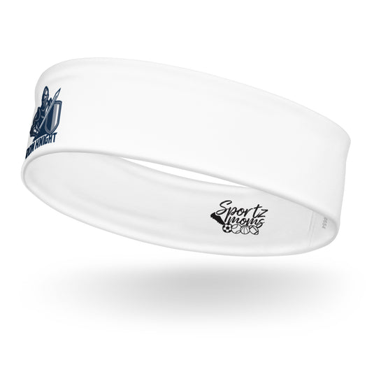 Iron Knights Moisture Wicking Headband White w/Knight Logo