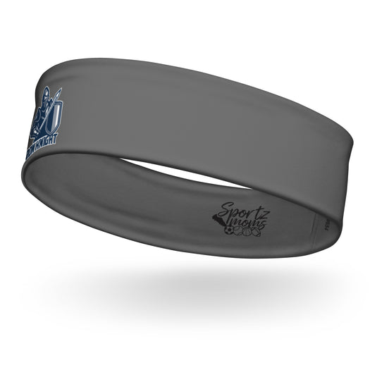 Iron Knights Moisture Wicking Headband Grey w/Knight Logo