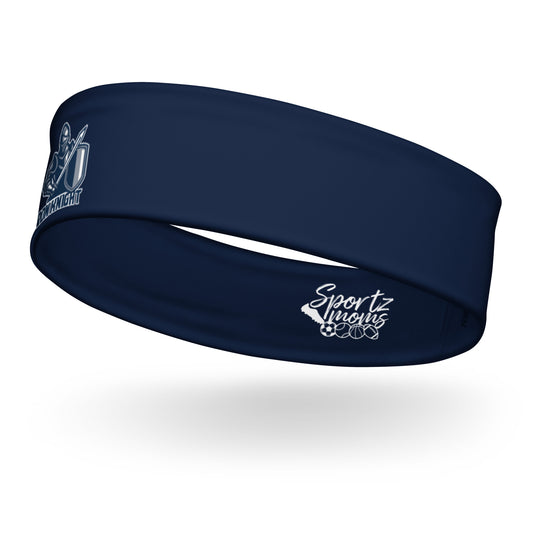 Iron Knights Moisture Wicking Headband Navy w/Knight Logo