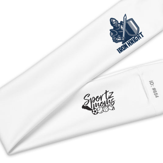 Iron Knights Moisture Wicking Headband White w/Knight Logo