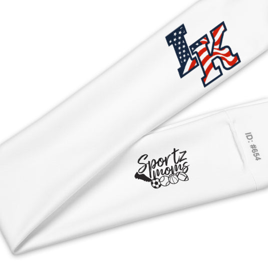 Iron Knights Moisture Wicking Headband White w/Flag Logo