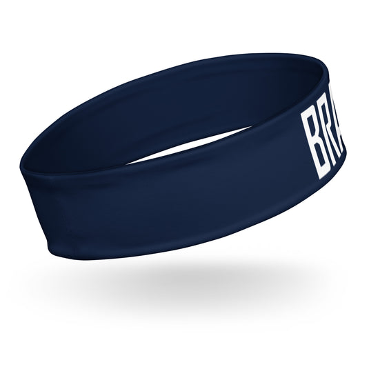 Iron Knights Moisture Wicking Headband Navy w/Name & Number