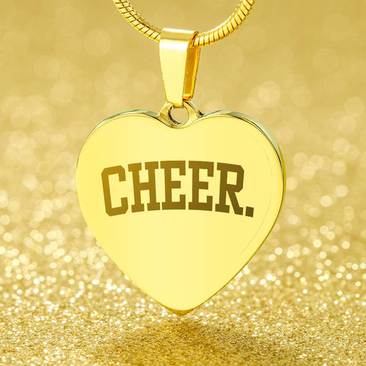 Cheer Tall Design Heart Necklace