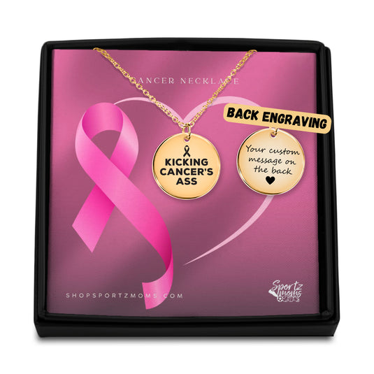 Kicking Cancer's Ass Coin Necklace