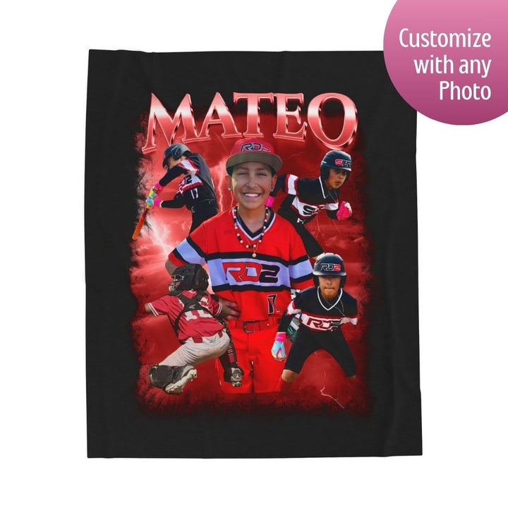 Picture Fusion Design Velveteen Blanket