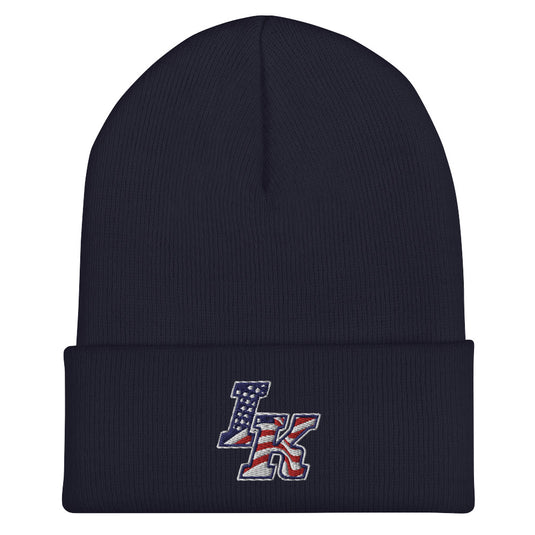 Iron Knights Cuffed Beanie w/Flag Logo